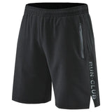 Men Run Shorts Patchwork Training Shorts Zipper Pockets