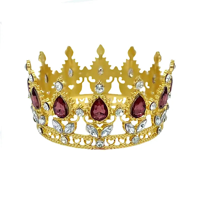 Baroque Vintage Princess Queen Bridal Crown Headwear Crystal