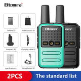 Btoera 2 Pcs Mini Walkie Talkie PMR 446