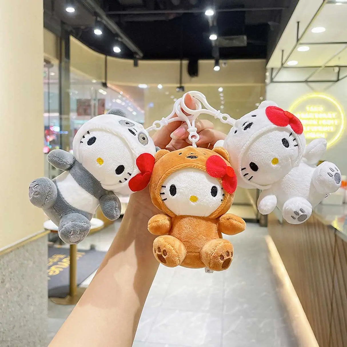Sanrio Plush Toy Kawaii Hello Kitty Keychain Plushies