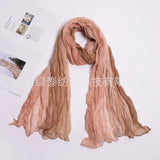 180x90cm Women Patchwork Scarf Muslim Crinkle Hijab Headwraf