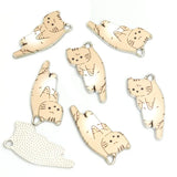 10pcs Kawaii Pet Kitten Enamel Charms for DIY