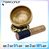 Miwayer Tibetan Singing Bowl Set Divine Eye Unique