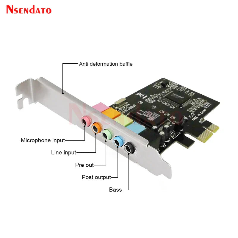 PCI-E PCI Express 5.1 Channel 3D Audio 6