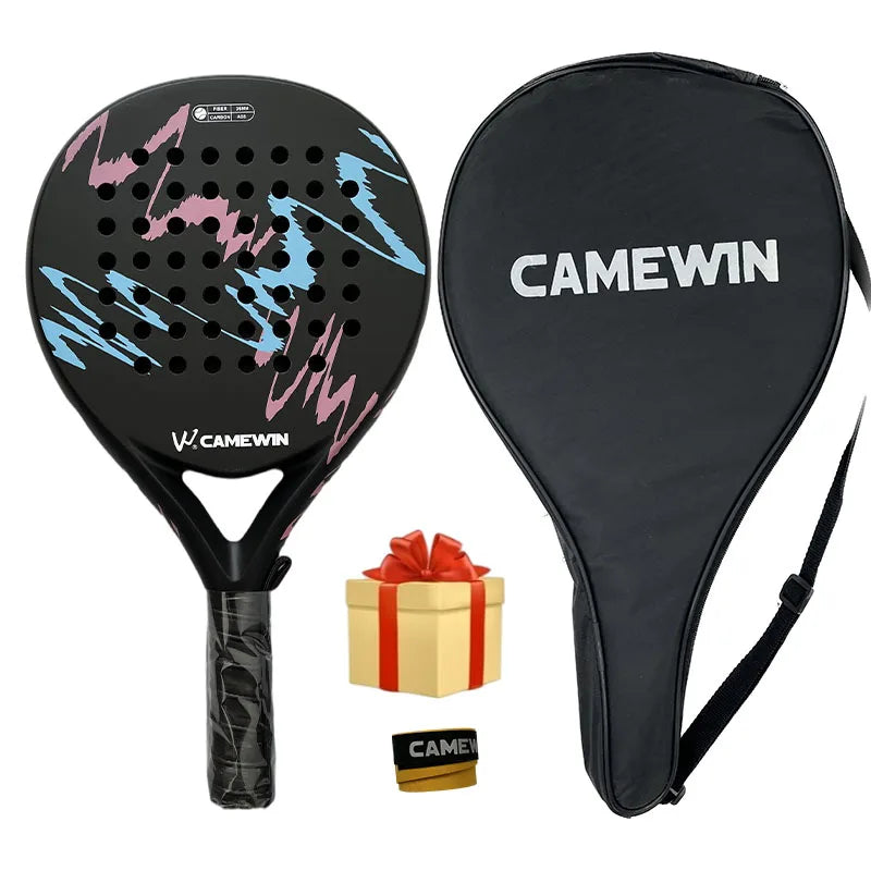 Camewin Padel Racket Tennis Carbon Fiber Soft EVA