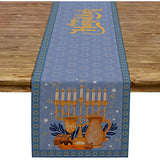 Jewish Menorah Hanukkah Holiday Kitchen Dining Table Decoration