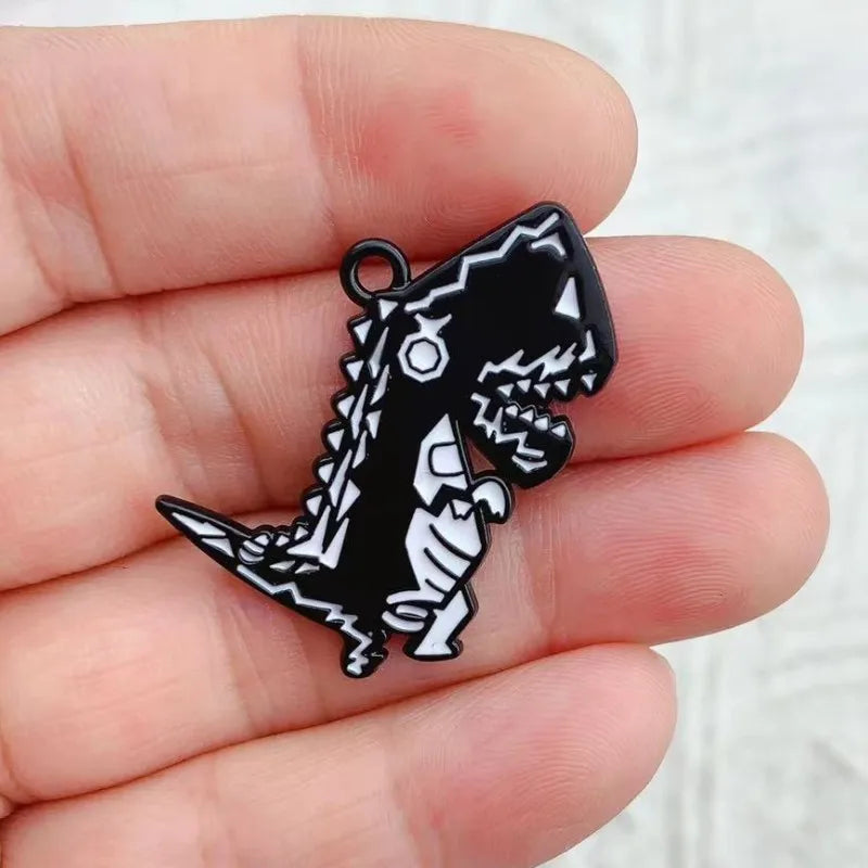 10pcs Dinosaur Dog Animal Charm for Jewelry Making