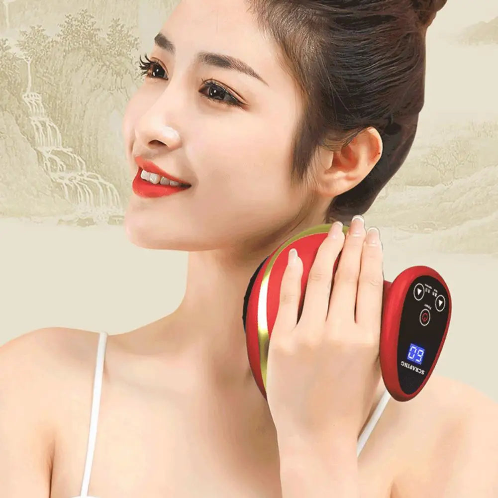 Electric Scraping Instrument Usb Rechargeable Electric Massager with
