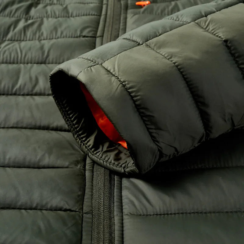 Men's Autumn Jacket Zip Lightweight Windbreaker Hooded Parka