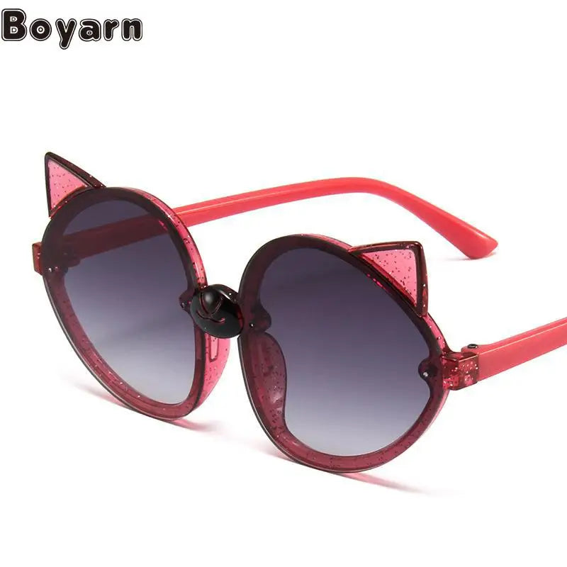 Boyarn New Candy Color Children's Glasses Personality Glitter