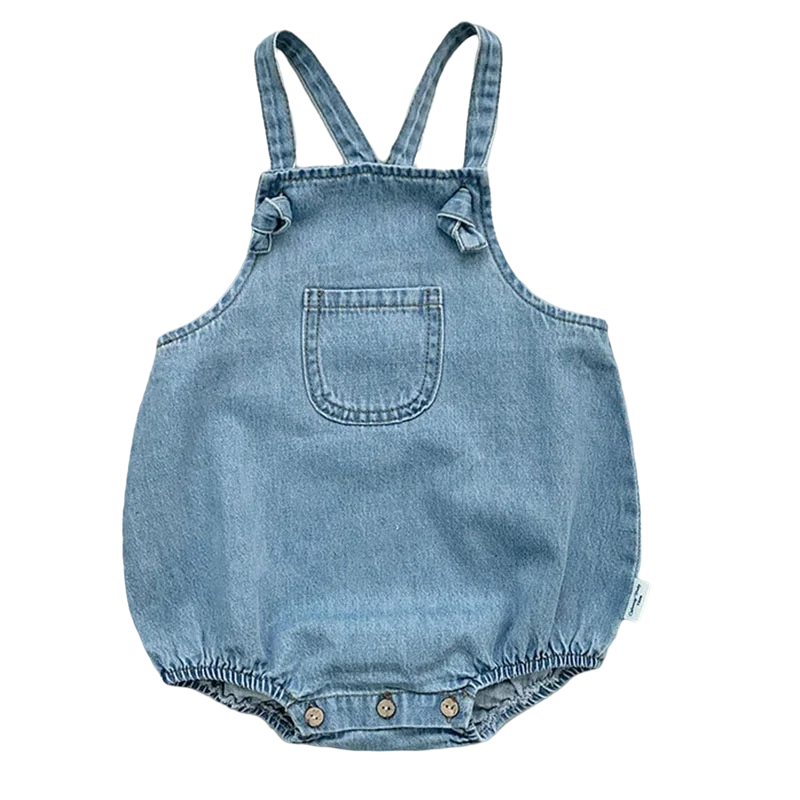 2023 Baby Boy Girl Romper Cowboy Sleeveless Jumpsuit