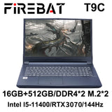 FIREBAT T9C 16.1 Inch Intel i5-11400 RTX 3070