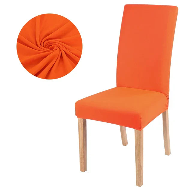 Elastic solid color Chair Cover Home Spandex Stretch