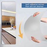 20/30/40CM Flexible Mirror Stickers DIY Art Mirror Wall