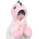 Doitbest Cartoon Dinosaur Children Winter Hats Beanies Set