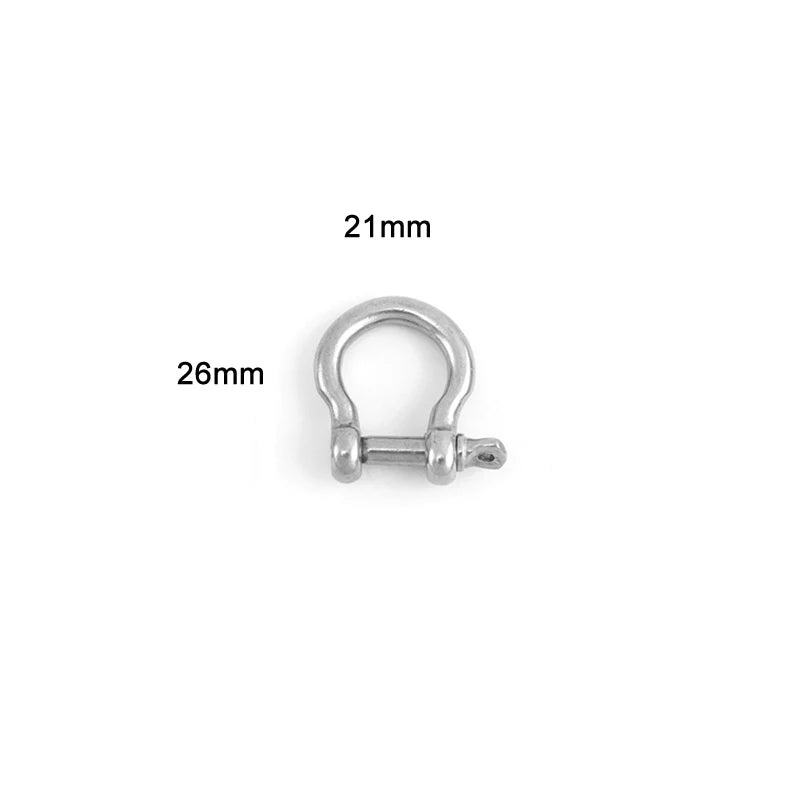 Screw Climbing Gear Carabiner Stainless Steel Gold Color