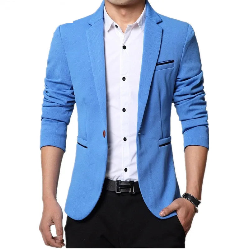 2023 Spring Autumn New Men Blazer Fashion Slim