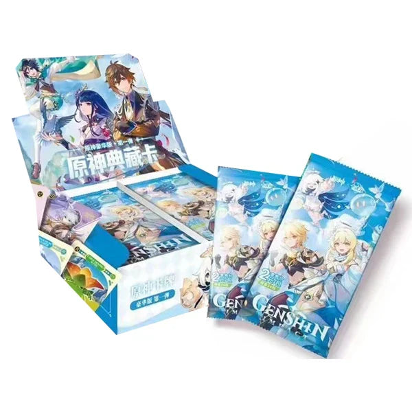Genshin Impact Cards Anime TCG Game Collection Pack