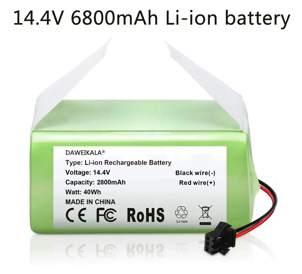 14.4V 6800mAh Li-ion Battery for for Conga 990