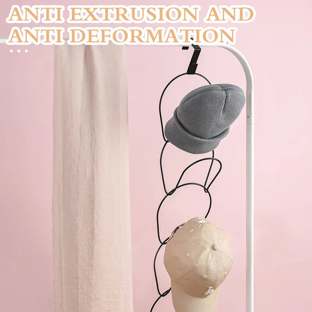 No-drilling Coat Hanging Stand Anti-bending Caps Storage Hanger