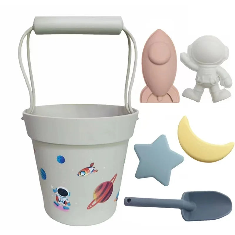 New Summer Beach Toys Kids Soft Silicone Sandbox