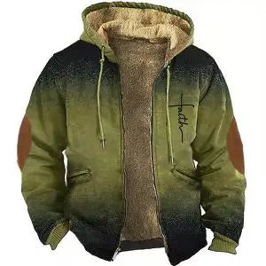 Men's Parkas Long Sleeve Coat Colorful Color Block