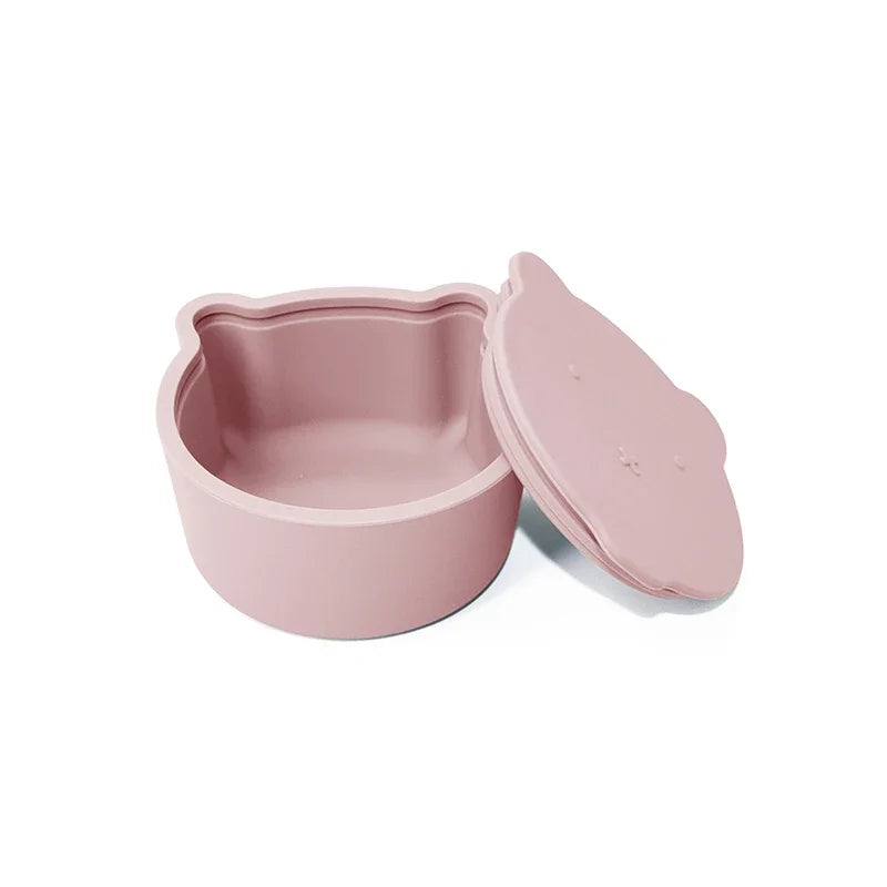 100% Food Grade Silicone Animal Pattern Feeding Box