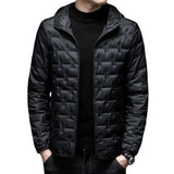 Hooded Short 90 White Down Jacket Lightweight warm