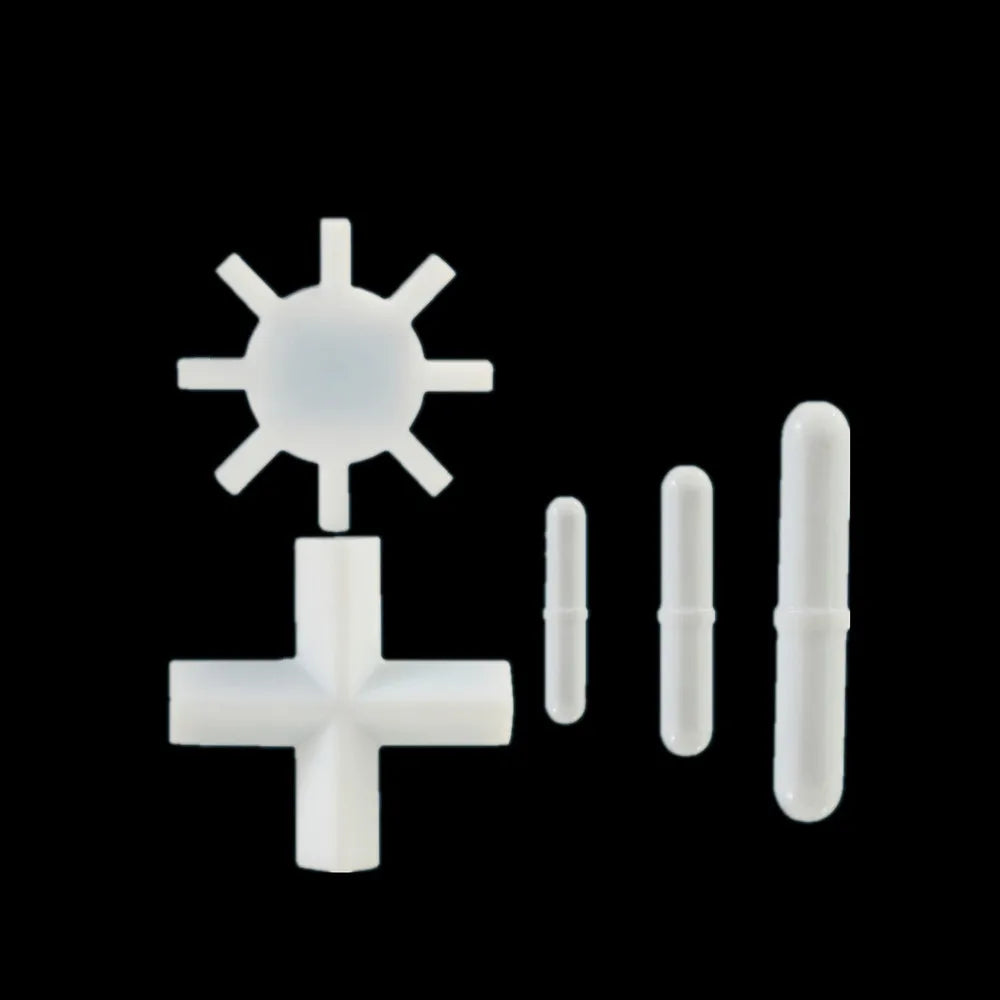 5 Pcs PTFE Magnetic Stirrer Stir Bar/Spin Bar