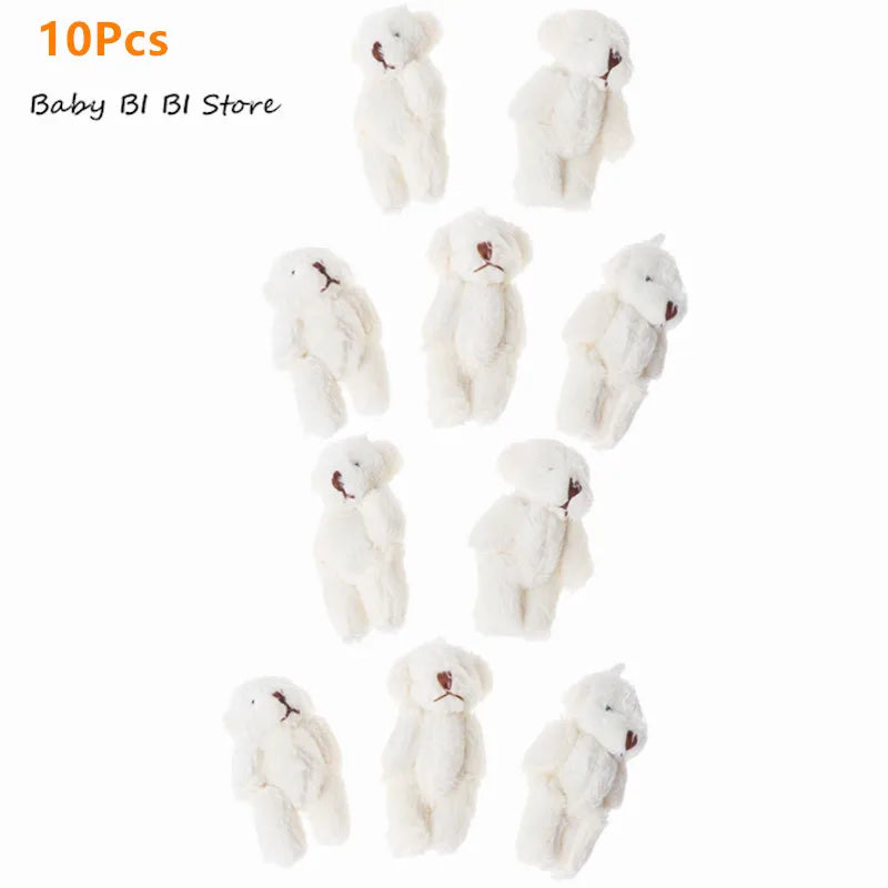 15Pcs/10/5Pcs Kawaii Small Bears Plush Soft Toys Pearl
