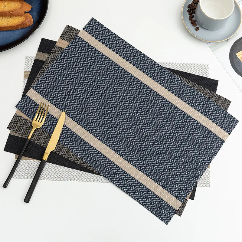 Set of 2/4 PVC Placemat for Dining Table