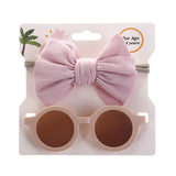 2Pcs/Set Baby Round Sunglasses Children Vintage Sun glasses