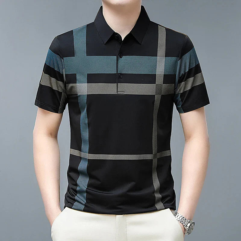 Summer Men's Polo Shirts With Short Sleeve Business