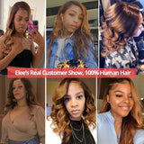 Ombre Body Wave Bundles With Closure Brazilian Human