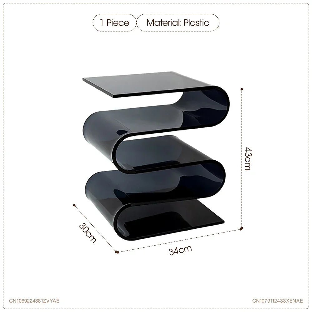 Nordic Transparent Acrylic Personality Bookshelves Living Room Minimalist