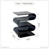 Nordic Transparent Acrylic Personality Bookshelves Living Room Minimalist