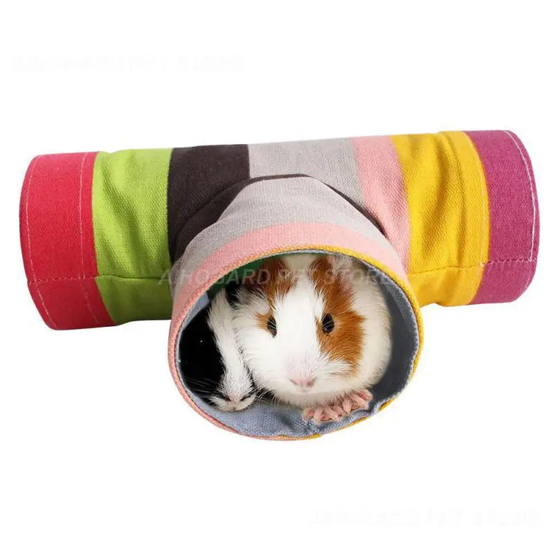 Small Pet Colorful Tunnel Toy 4 Kinds Rainbow
