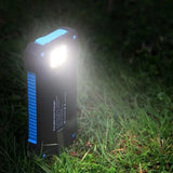 200000mAh Solar Power Bank LEDSOS Flashlight FAST Charging