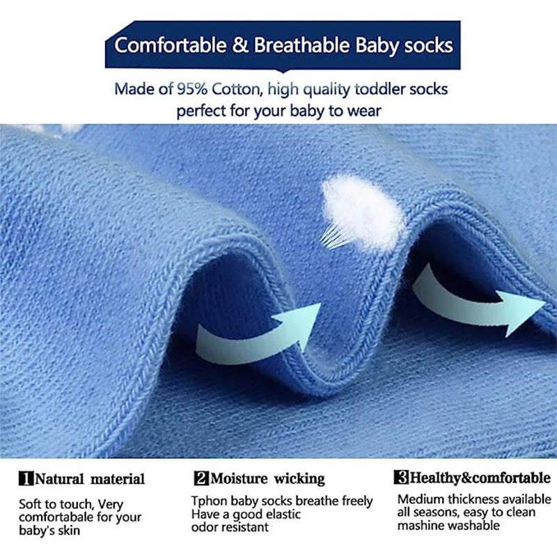 6 Pairs/Lot Fashion Children Socks Grip Crew Socks