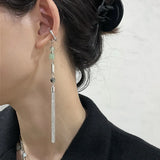 Vintage Chinese Style Artificial Jade Tassel Flower Ear