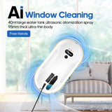 Household window automatic water spray cleaning robot vacuum