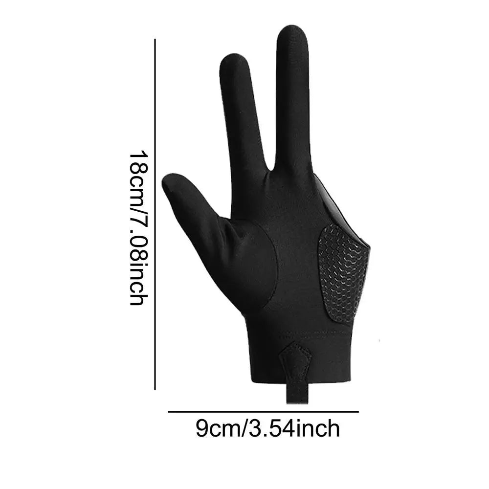 1pcs Polyester Spandex Snooker Billiard Cue Glove Pool