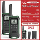 2PCS Baofeng F22 Walkie Talkie Portable Mini Communication
