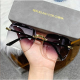 2024 New Frameless Cut Edge Sunglasses Fashion Summer