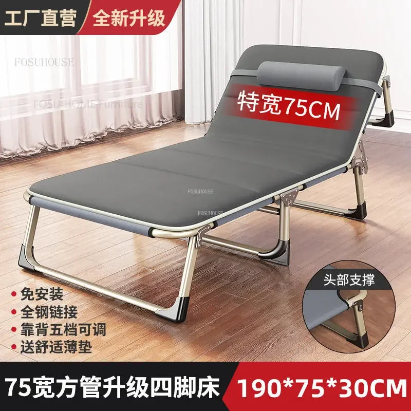 Folding Beds Portable Single Office Bed Sleeping Marching