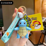 Pokemon Keychain Anime Figures Pikachu Cartoon Key Chain