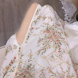 New Summer Improved White Cheongsam Skirt Young Girl