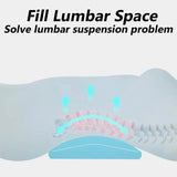 Lumbar Support Pillow, Back Support Memory Foam Pillow