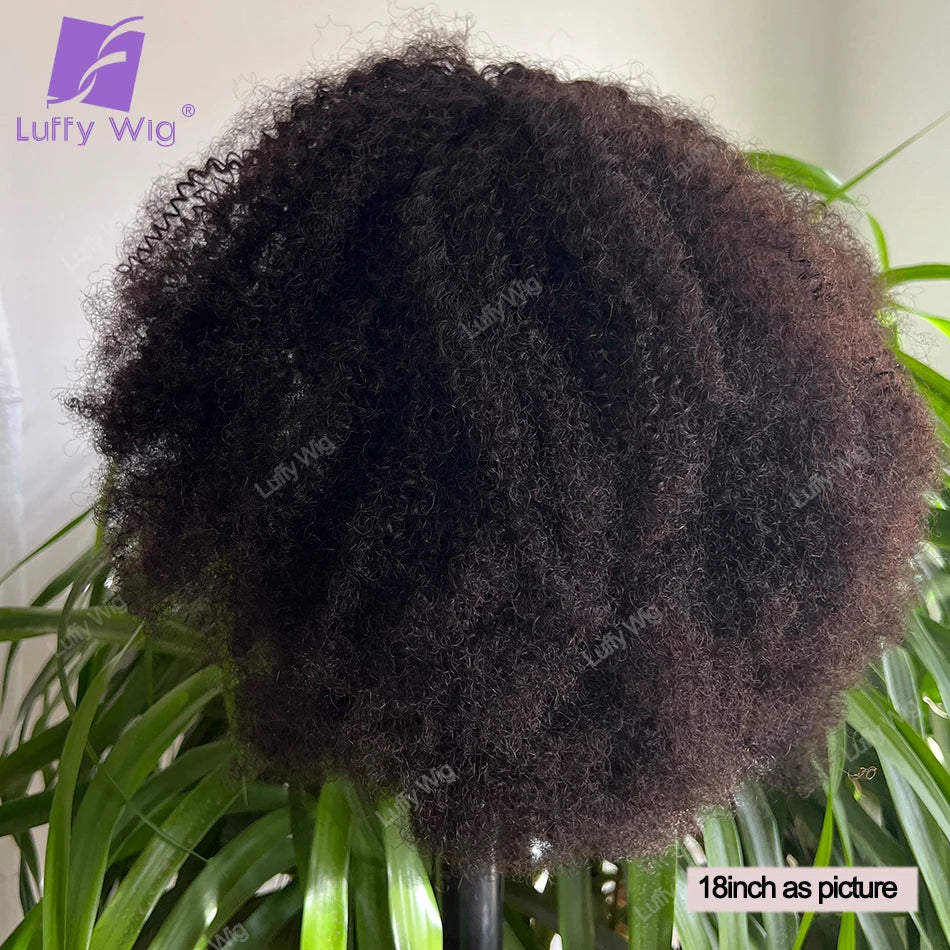Drawstring Ponytail Human Hair 4c Afro Kinky Curly