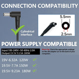 180W 19.5V 9.23A Laptop AC Adapter Charger for Hyperbook SL500 & Chicony Models